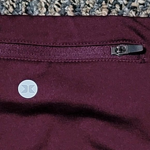 RBX Active Leggings Burgundy Size Medium - Picture 6 of 16